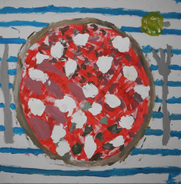 tempera su tela 60x60 anno 2010 4-STAGIONI