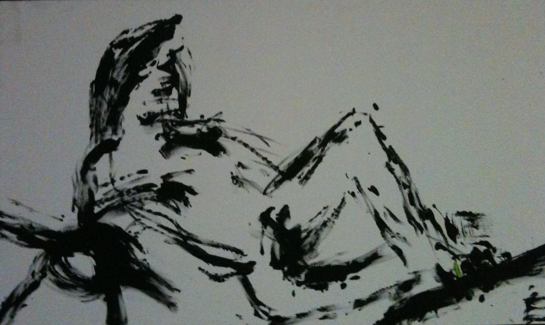 tempera su tela 100x60 anno 2010 SENZA-PUDORE