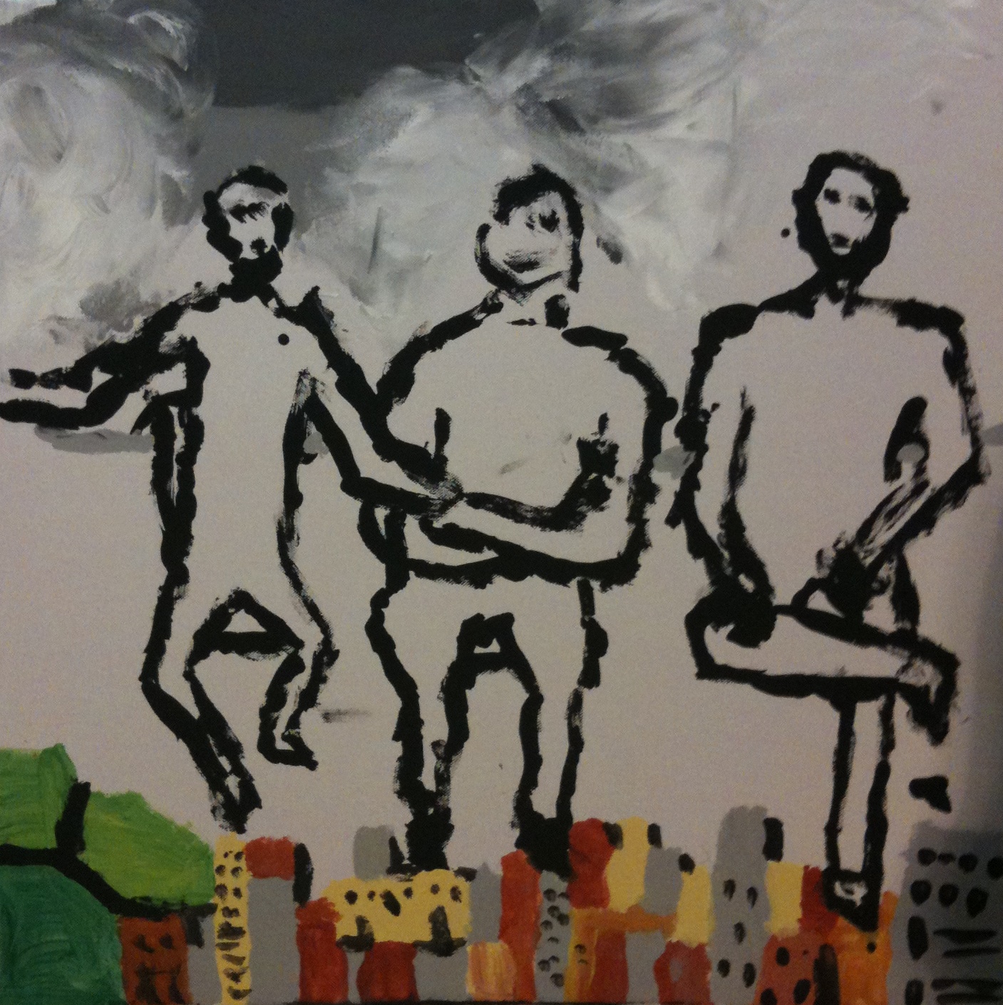 tempera su tela 60x60 anno 2011 TRESBALZI